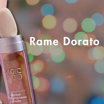 STARDUST HIGHLIGHTER LOOSE POWDER - Illuminante in polvere con applicatore in spugnetta
