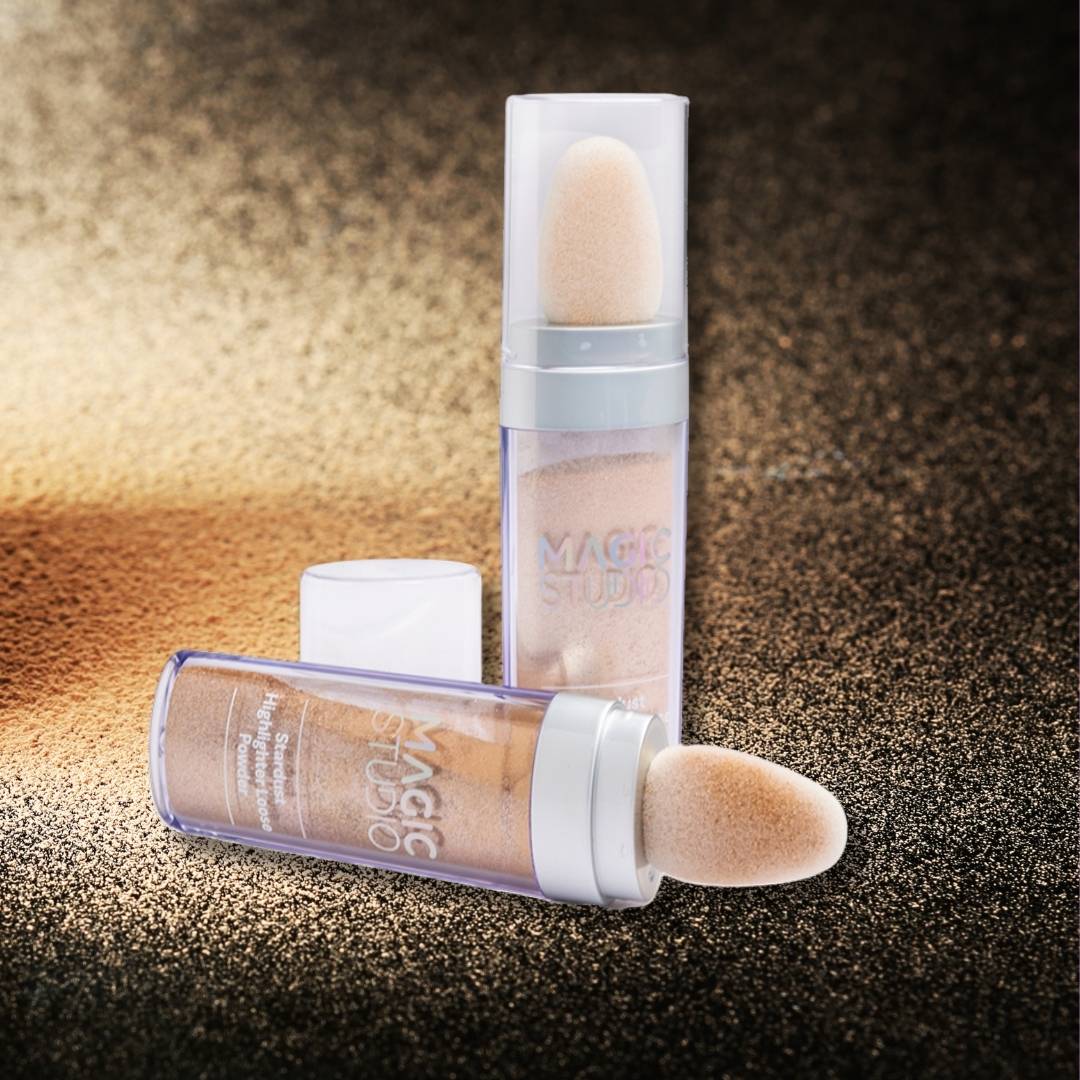 STARDUST HIGHLIGHTER LOOSE POWDER - Illuminante in polvere con applicatore in spugnetta