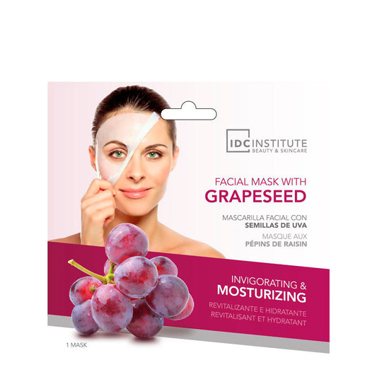 IDC - MASCHERA VISO IN CARTA BIODEGRADABILE ALL'UVA - Effetto rivitalizzante e idratante