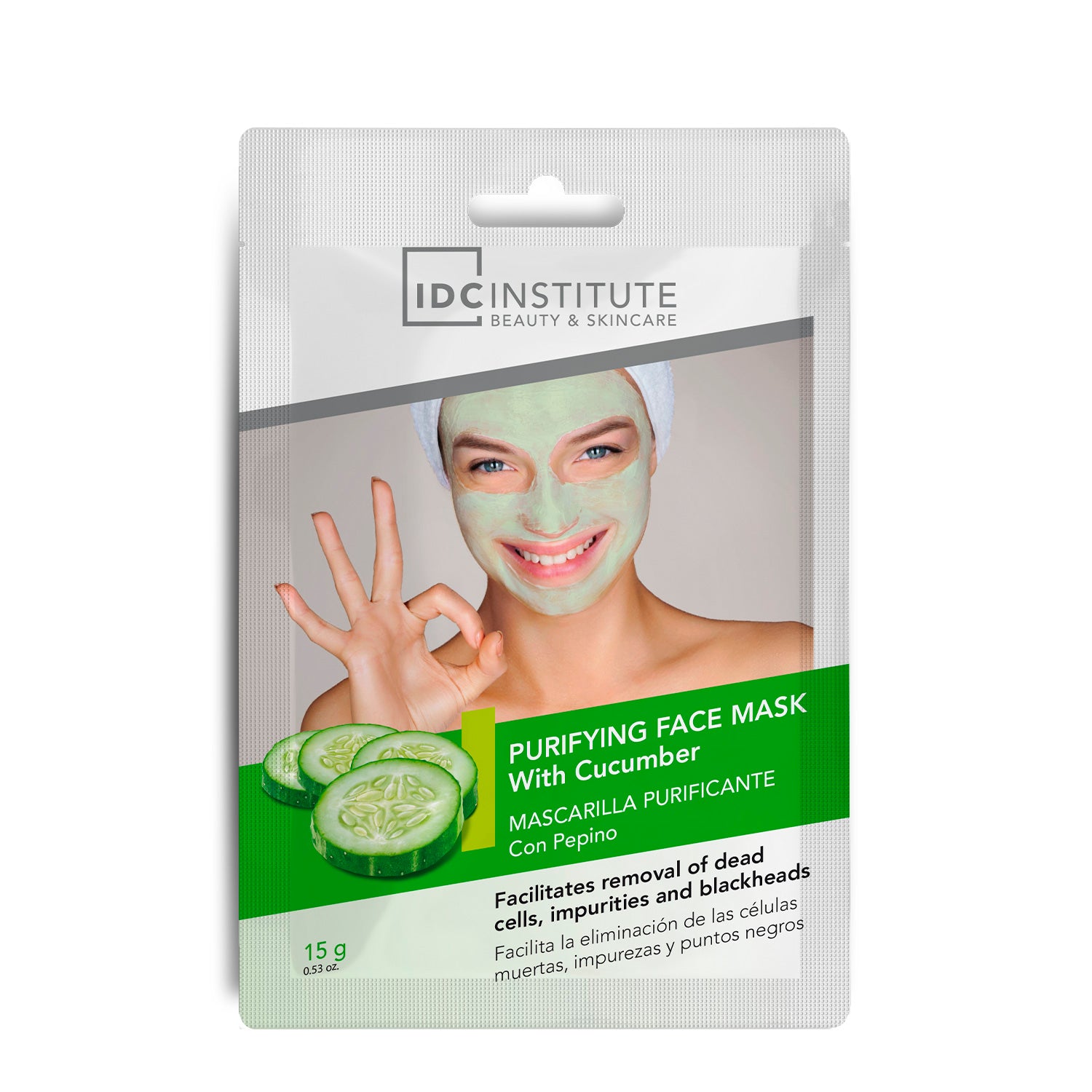 IDC - MASCHERA VISO PEEL-OFF PURIFICANTE CON CETRIOLO - Elimina cellule morte, impurità e punti neri