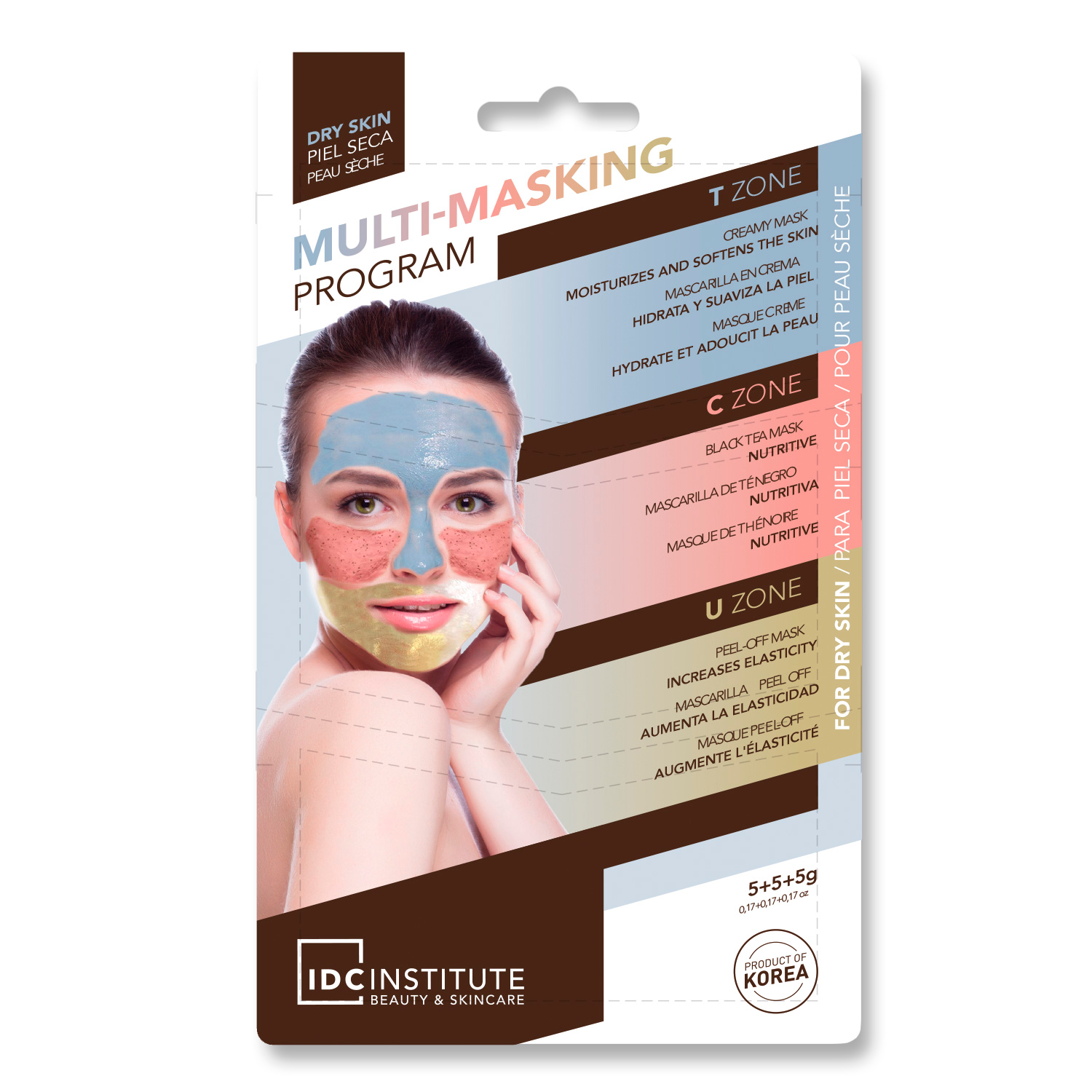 IDC - MULTI-MASKING PROGRAM | 3 Maschere peel-off viso per pelli secche
