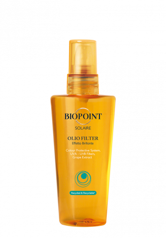 BIOPOINT OLIO FILTER - Un olio ricco che protegge i capelli e rivitalizza il colore, nutrendoli e idratandoli con un effetto liscio e lucente