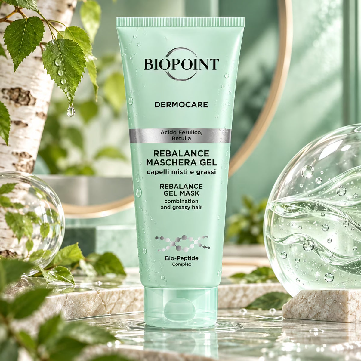 BIOPOINT DERMOCARE REBALANCE MASCHERA GEL - Capelli Misti e Grassi 150ml