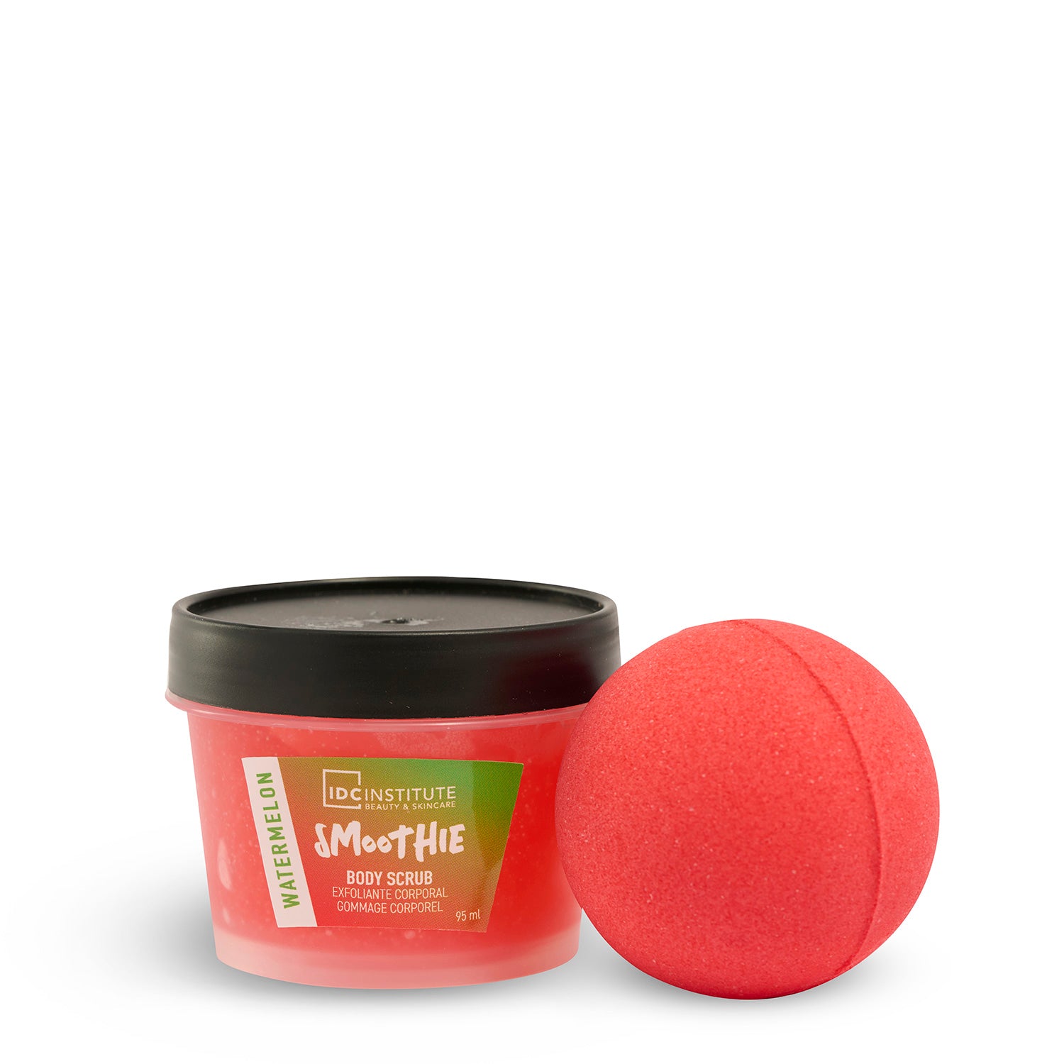 IDC - CONFEZIONE ESFOLIANTE SMOOTHIE ANGURIA - Scrub corpo e bomba da bagno