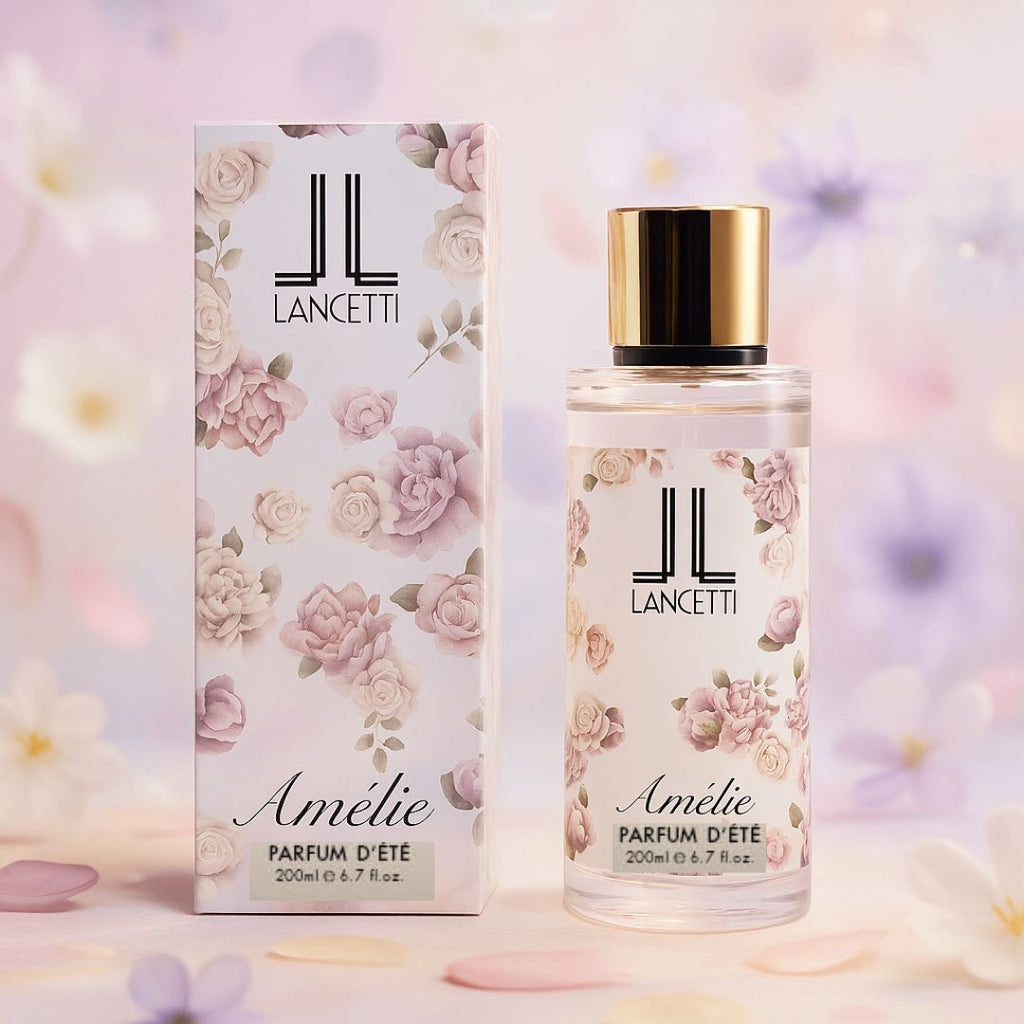 LANCETTI AMÉLIE COFANETTO - Parfum d’Été Gourmand 200ml + Borsone Travel