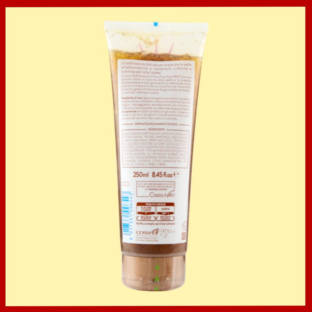 ESFOLIANTE 2IN1 PRE&POST SOLE - Prepara e Illumina l'Abbronzatura 250ml