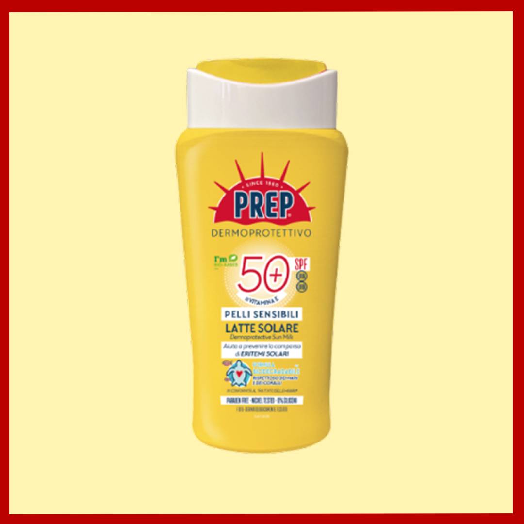 LATTE SOLARE SPF50+ PELLI SENSIBILI - Dermoprotettivo, con Vitamina E 200ml