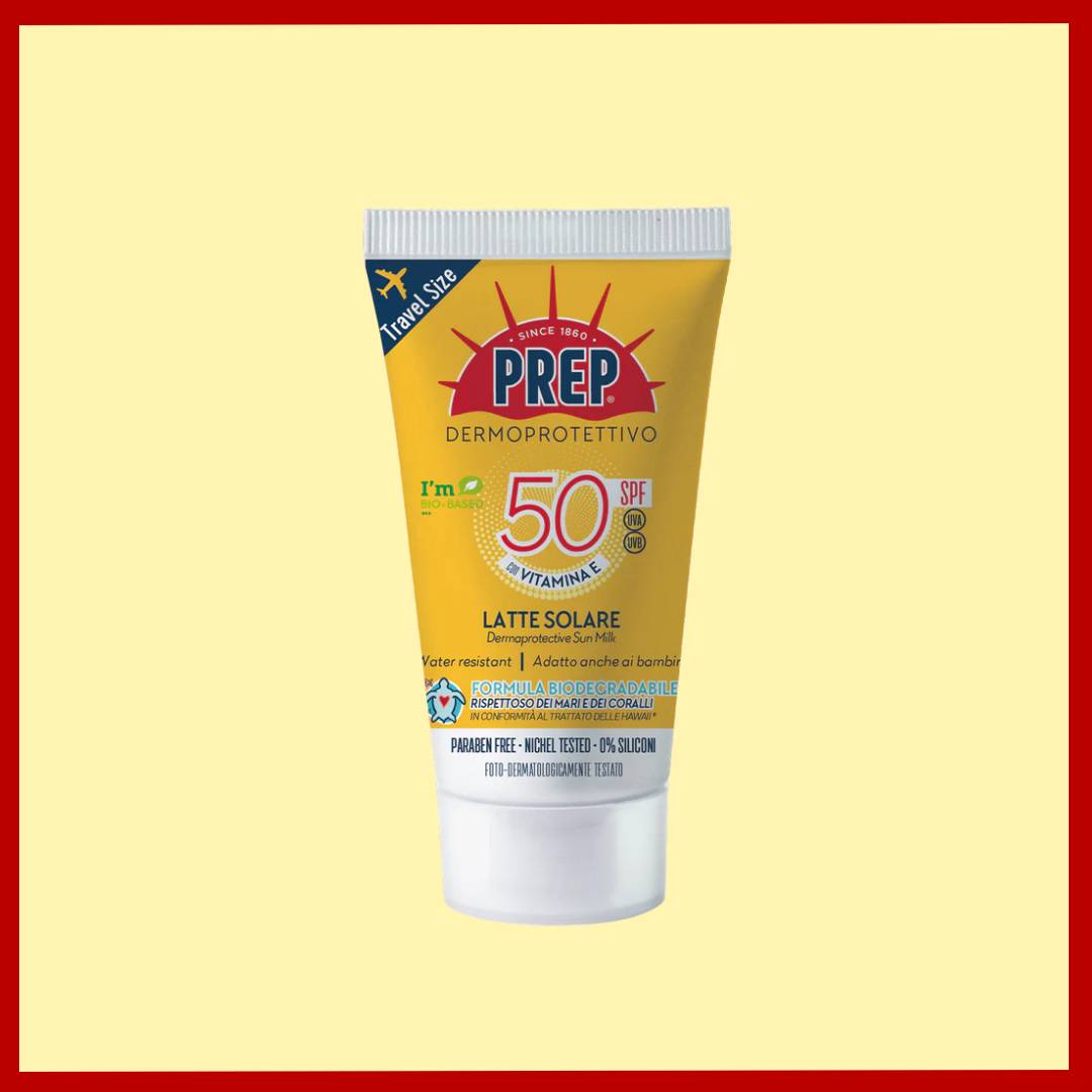 LATTE SOLARE SPF50 da Viaggio - Dermoprotettivo, con Vitamina E 50ml