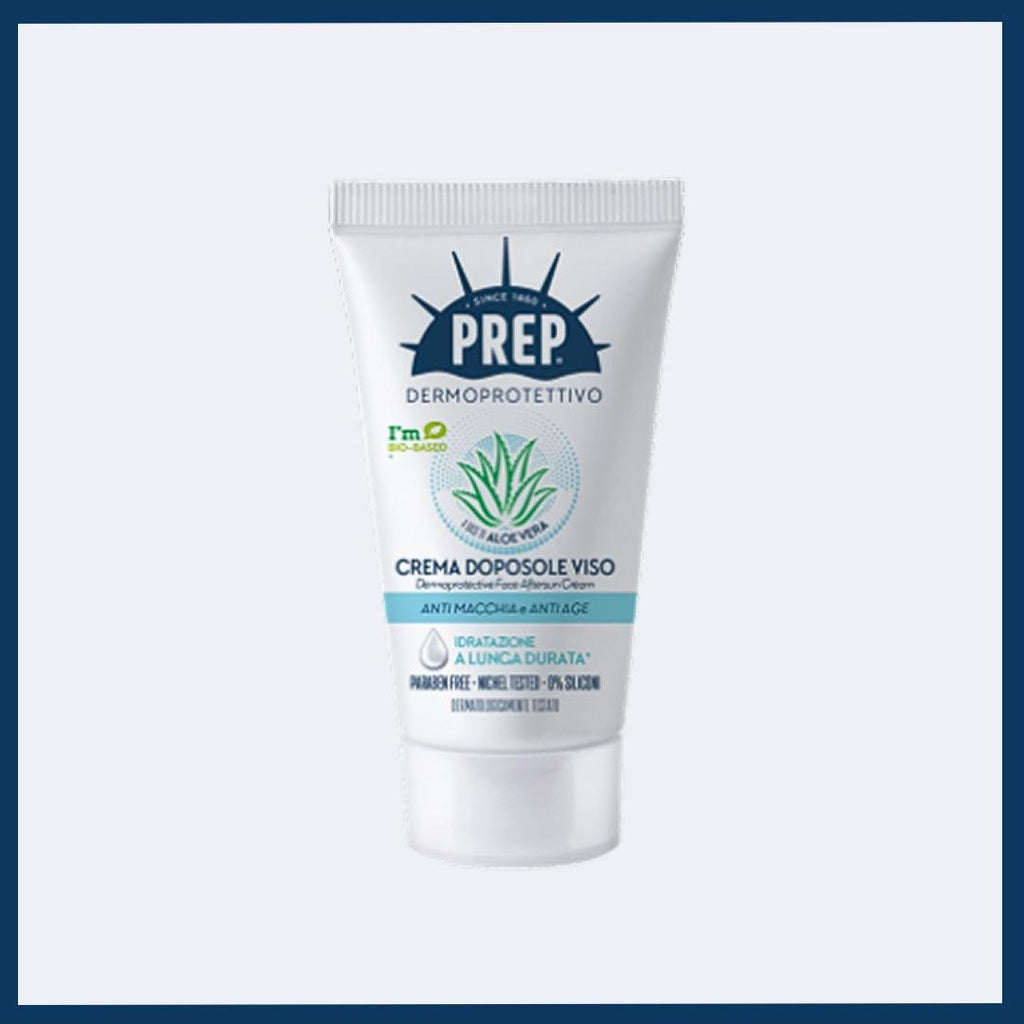 CREMA DOPOSOLE VISO - Anti Macchia e Anti Age a base di Aloe Vera 50ml - Liquidò