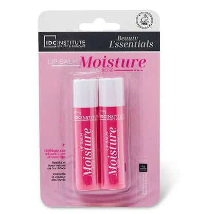 IDC - MOISTURE ROSÈ - 2x Balsamo labbra alla rosa