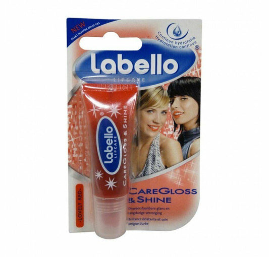 CARE GLOSS & SHINE | LOVELY RED -  - Balsamo labbra in tubetto effetto gloss rosso