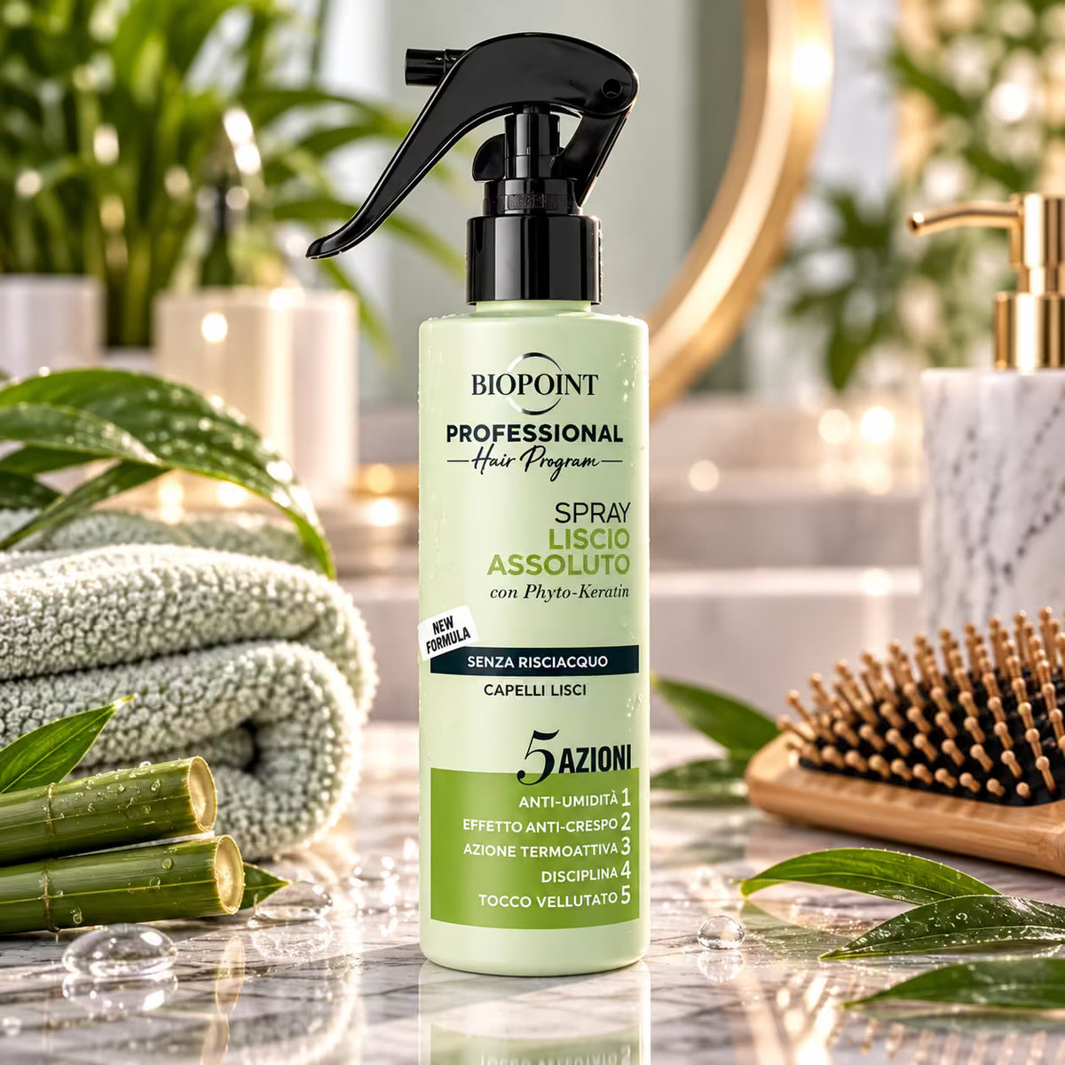 BIOPOINT HAIR PROGRAM SPRAY LISCIO ASSOLUTO - 5 Azioni 200ml