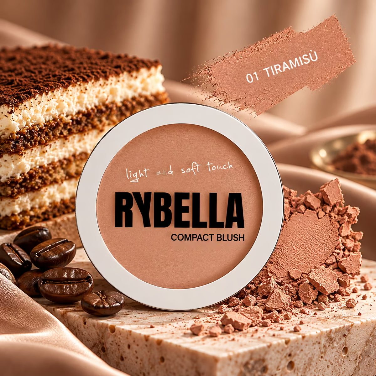 RYBELLA COMPACT BLUSH - Fard in Polvere Compatta Vegan 7 g