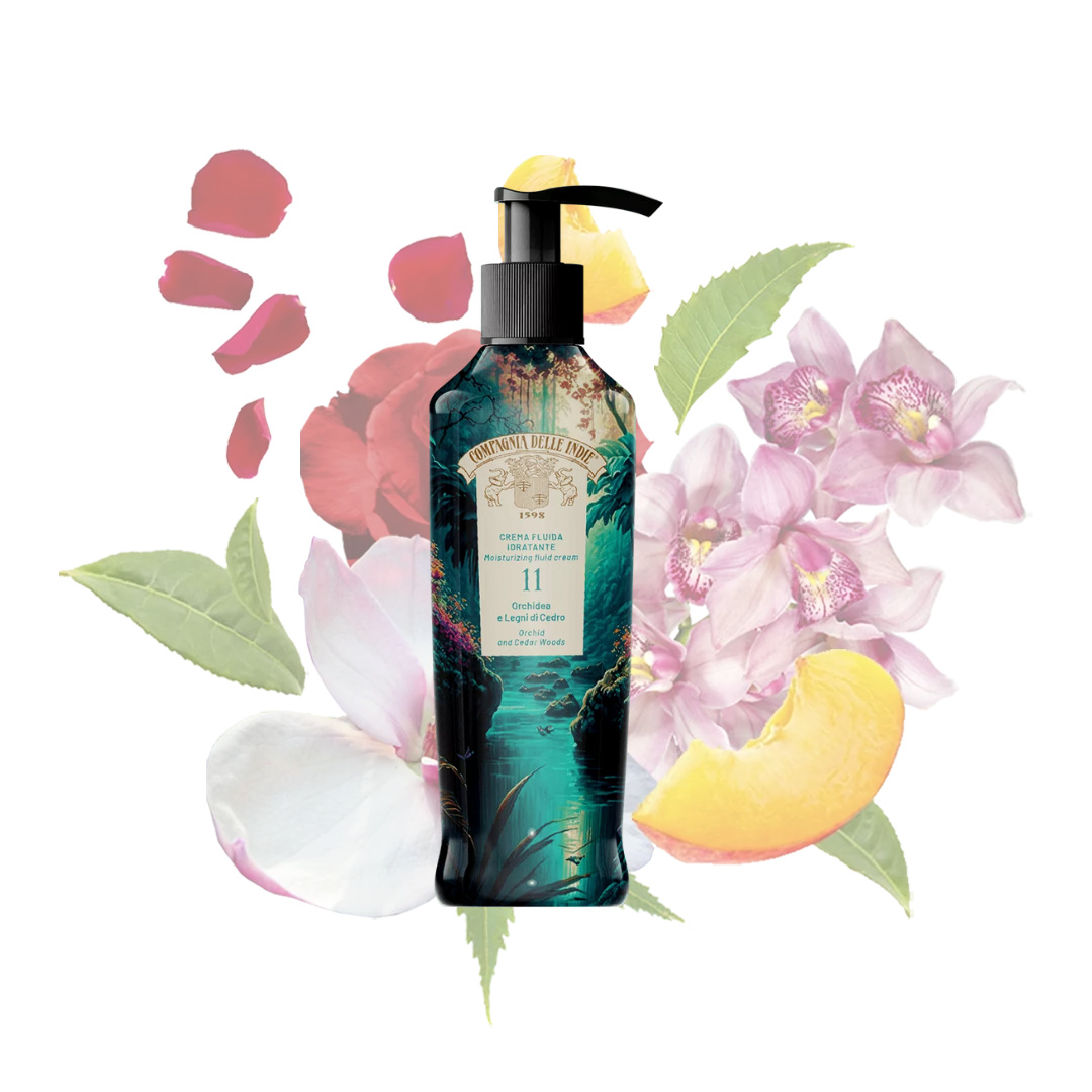 CREMA FLUIDA IDRATANTE  - 11 Orchidea e Legni di Cedro