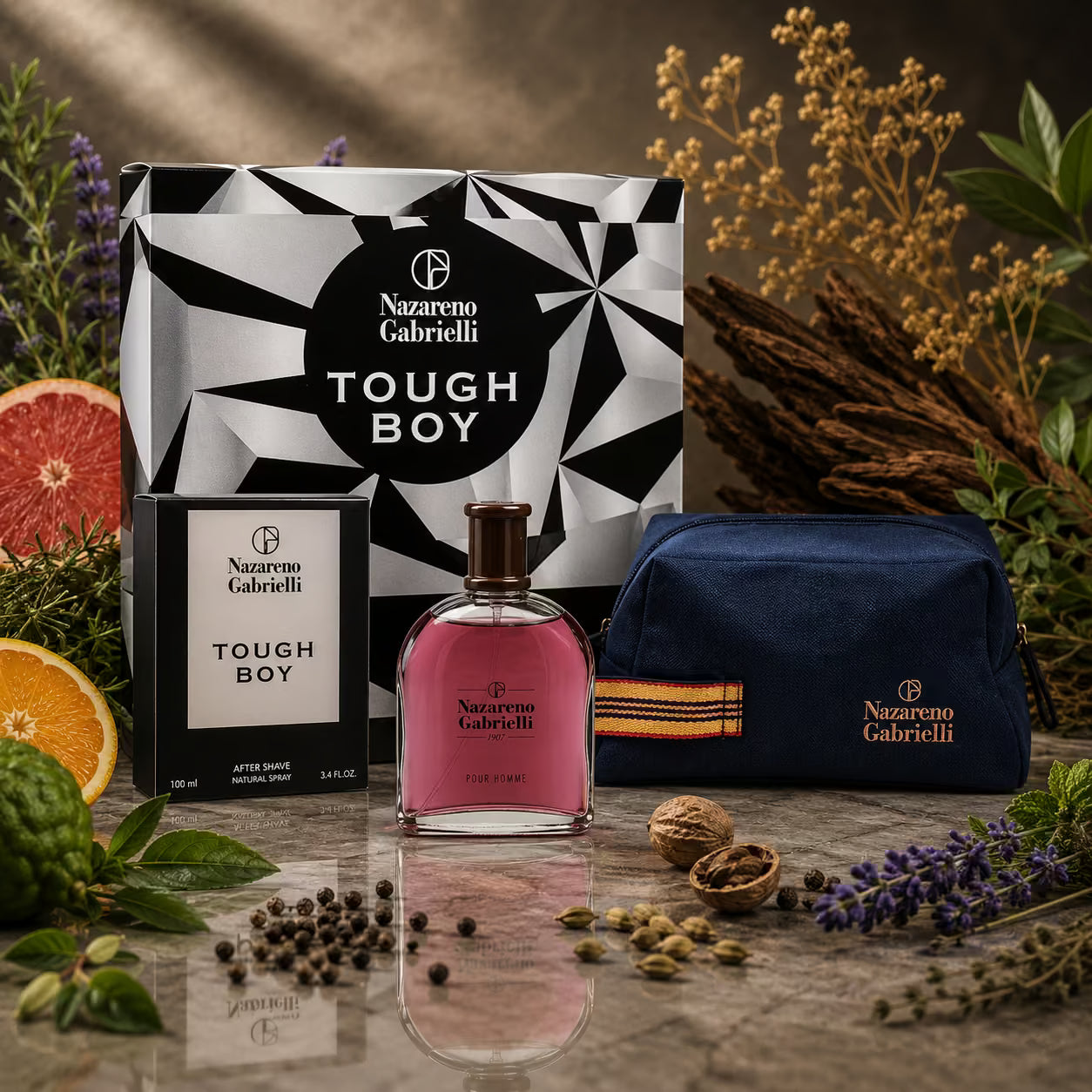 COFANETTO TOUGH BOY - After shave da 100ml + Borsello