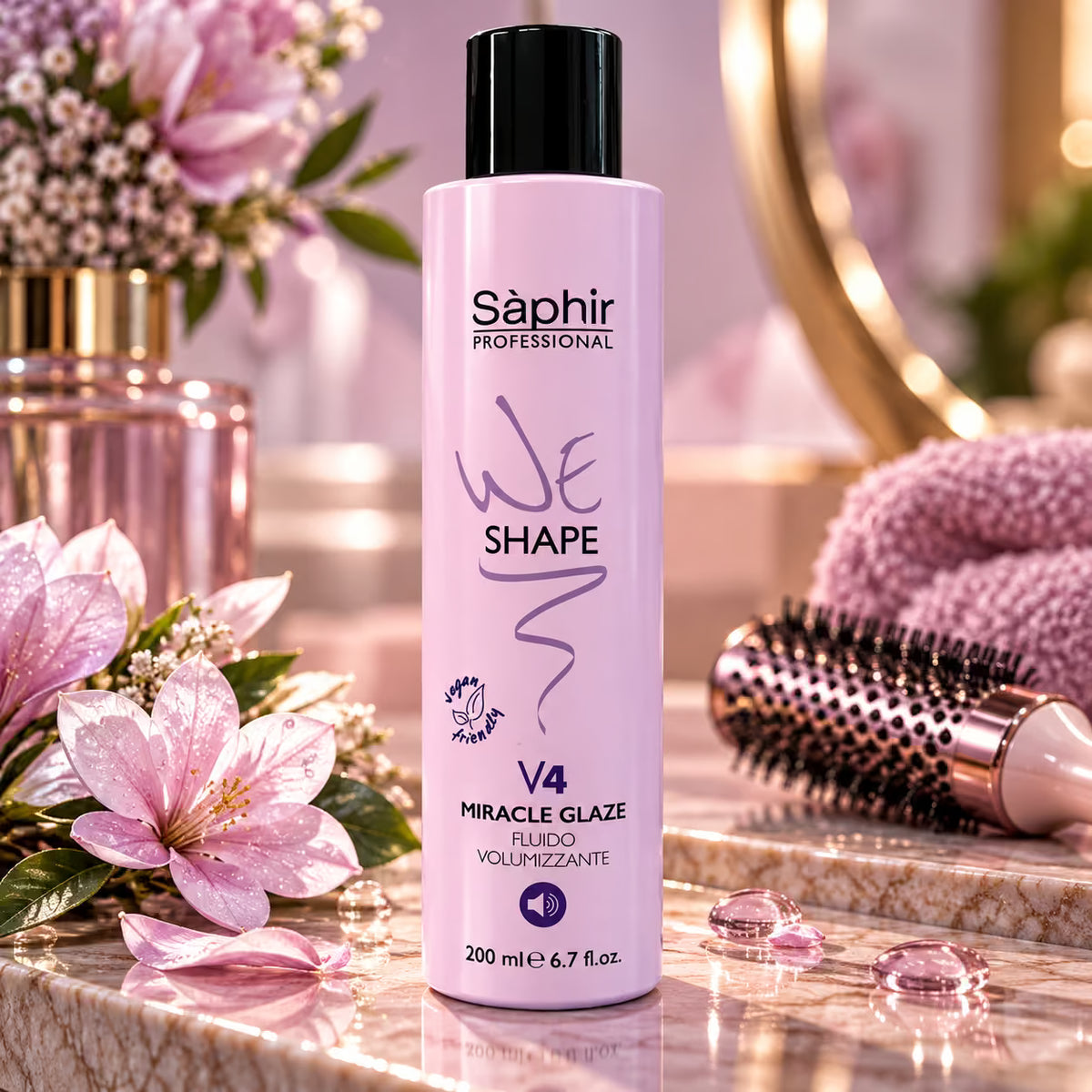 SÁPHIR PROFESSIONAL WE SHAPE V4 MIRACLE GLAZE - Fluido Volumizzante 200ml