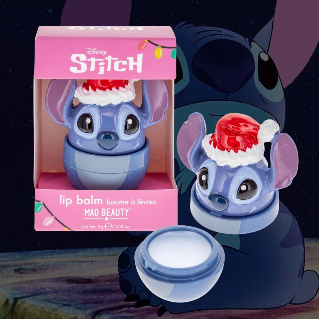 DISNEY STITCH CHRISTMAS LIP BALM - Balsamo Labbra Idratante Marshmallow