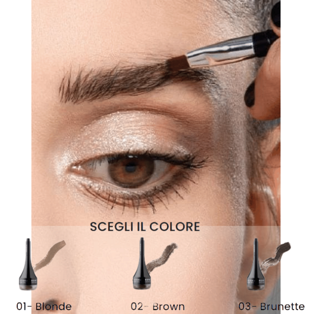GEISHA BROWS CREMA GEL SOPRACCIGLIA - Crema Gel Colorata Sopracciglia Waterproof