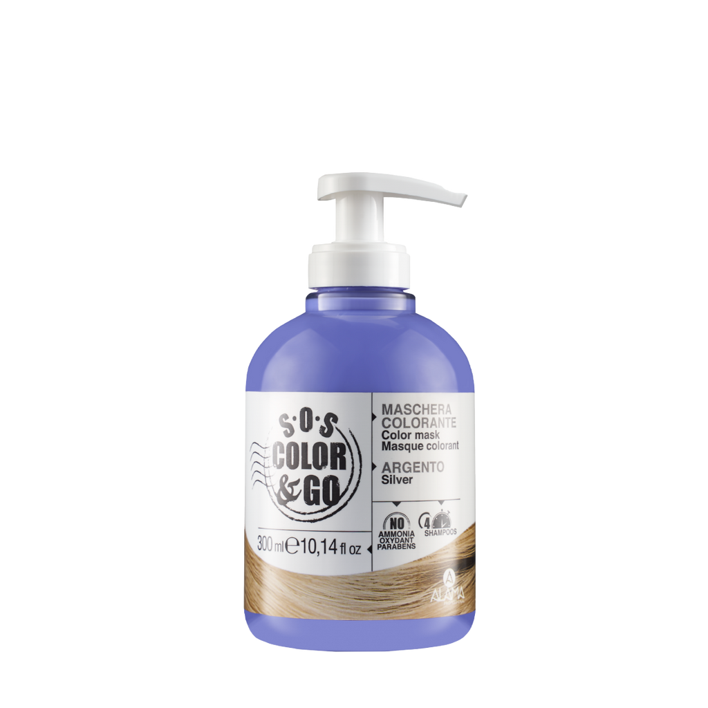 ALAMA SOS COLOR & GO - Maschera colorata condizionante Argento