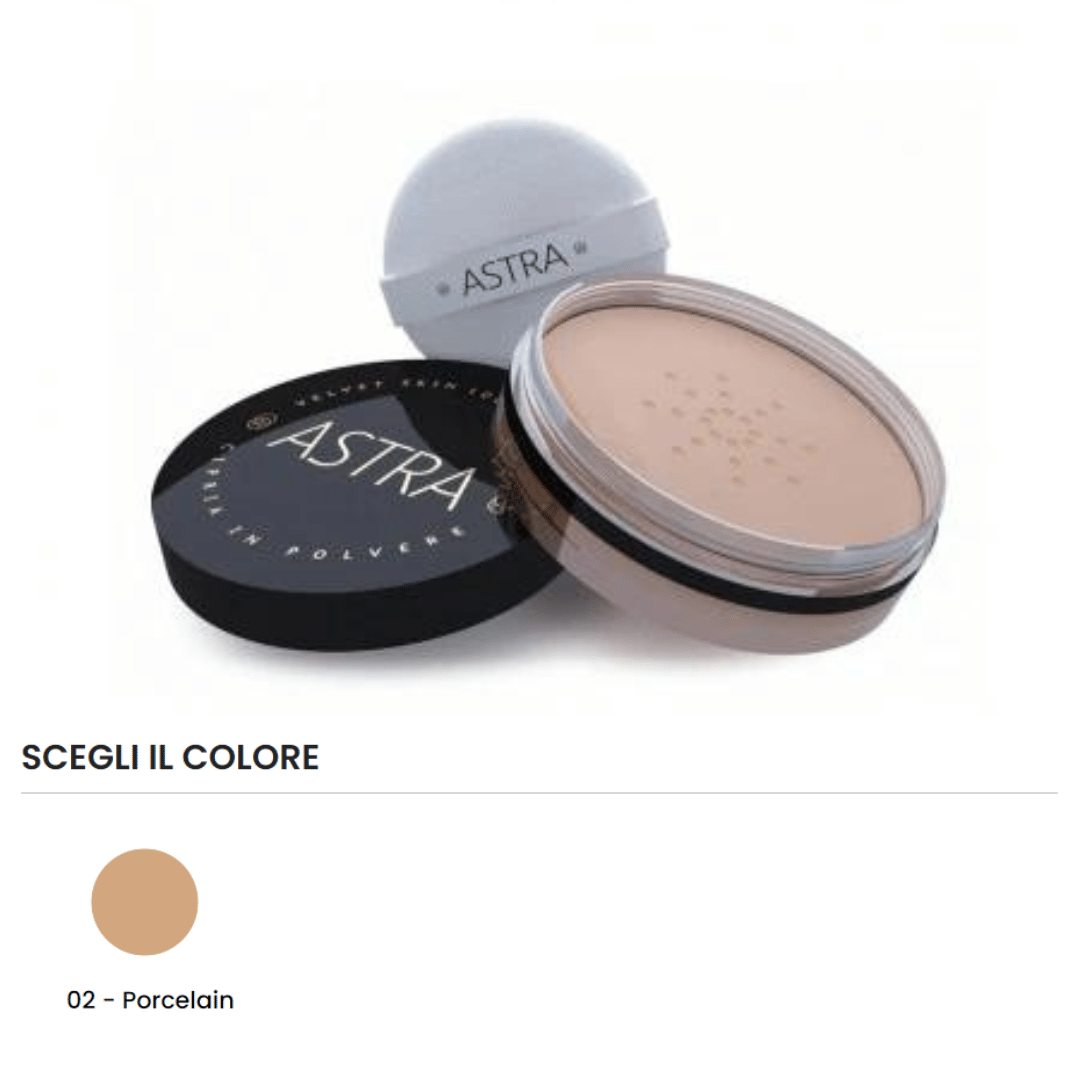 VELVET SKIN LOOSE POWDER - Cipria in polvere coprenza leggera