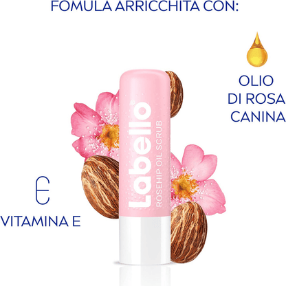 SCRUB IDRATANTE ROSA CANINA - Balsamo labbra esfoliante