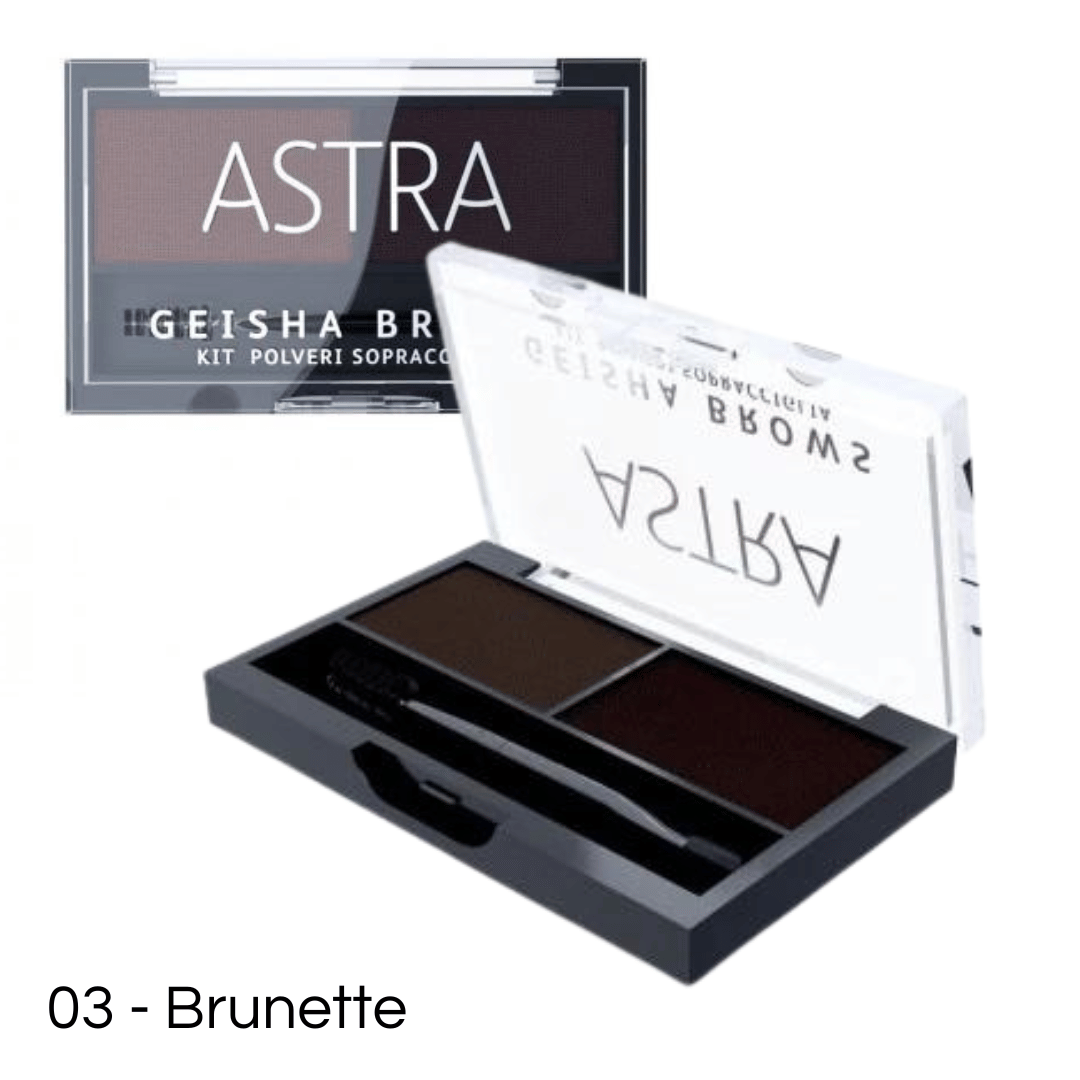 GEISHA BROWS KIT POLVERI SOPRACCIGLIA - Kit polvere sopracciglia compatto