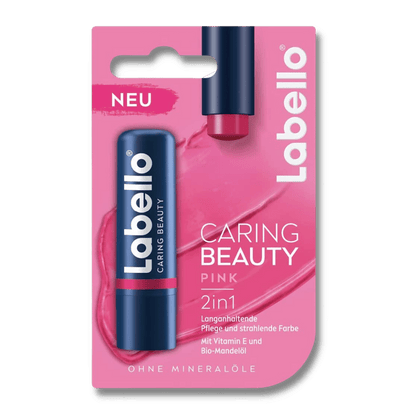 CARING BEAUTY - Balsamo labbra Pink 2 in 1