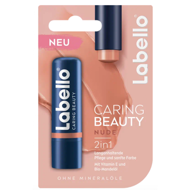 CARING BEAUTY - Balsamo labbra Nude 2 in 1